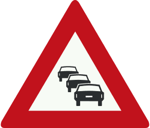 Warning for traffic jams